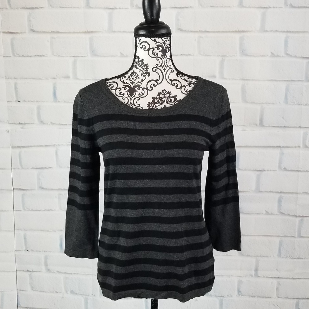 Spense women's sz s striped print sweater